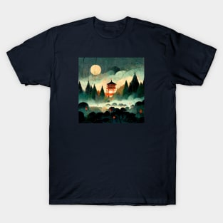 Lanterns in the forest T-Shirt